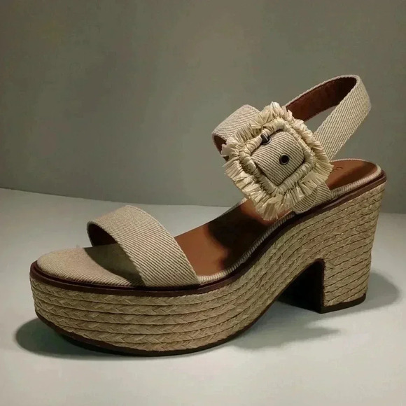 Lucky brand women's Yidris Espandrille platform sandal Healed - Picture 1 of 12